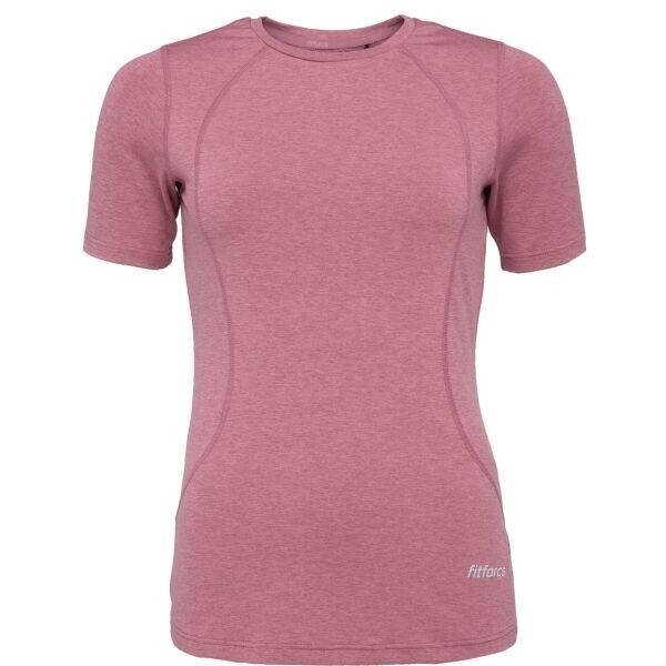 Fitforce MEEDA Dámské běžecké triko, vínová, velikost