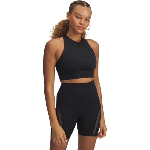 Under Armour MERIDIAN ZIP TANK Dámské tréninkové tílko, černá, velikost M