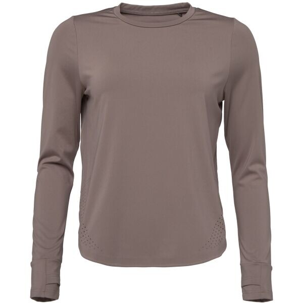 Lotto JOSHUANA Dámské triko s dlouhým rukávem, hnědá, velikost