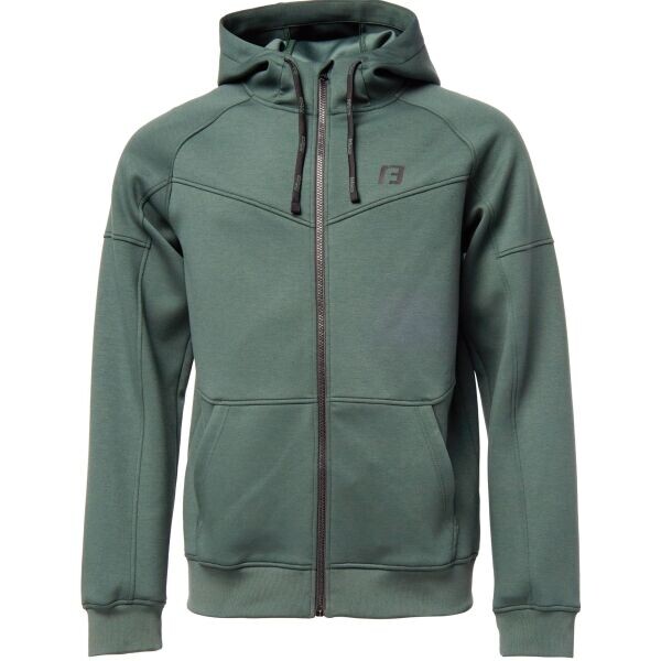 Fitforce GALIPETE Pánská fitness mikina, tmavě zelená, velikost