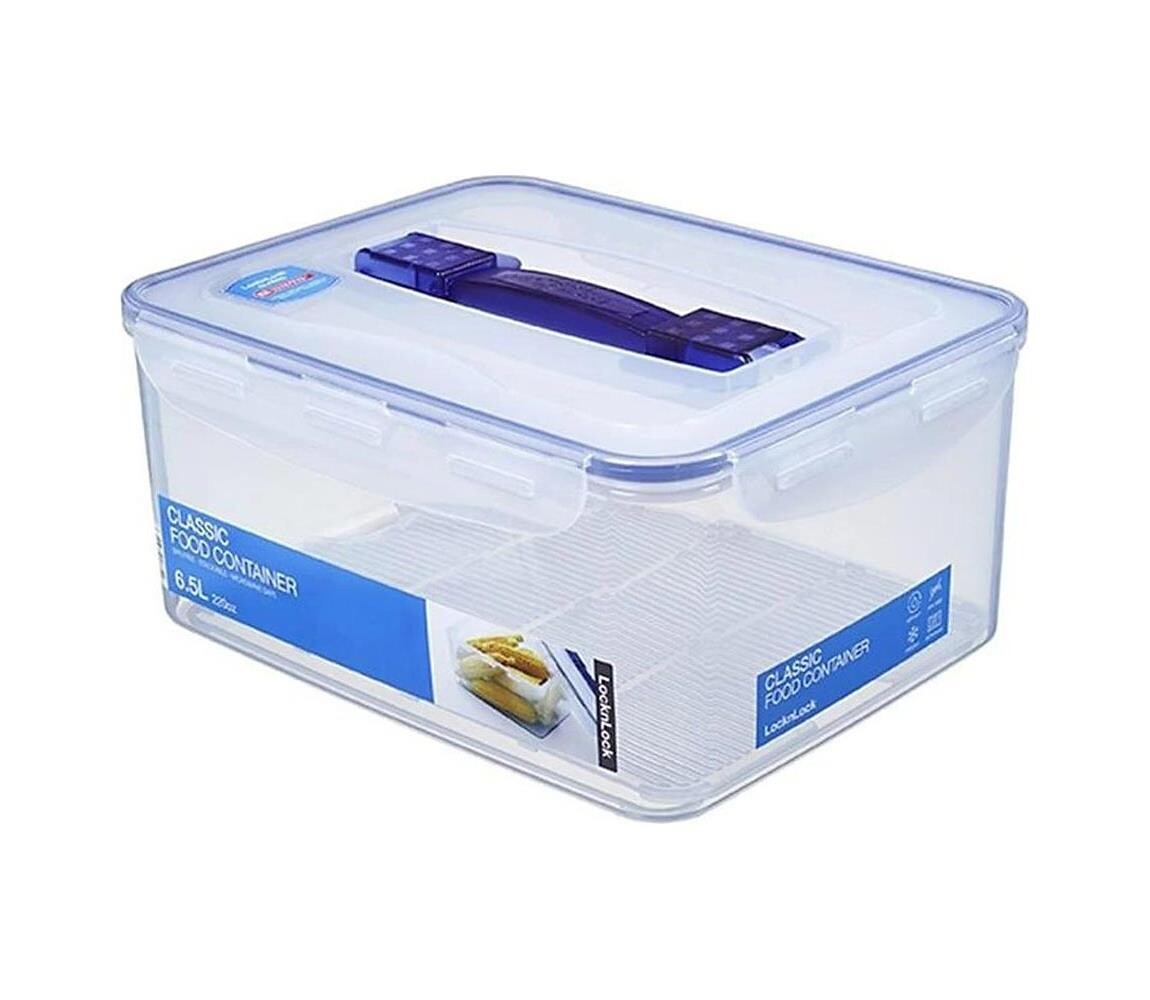 UTC Dóza na potraviny LOCK 6,5 l modrá/čirá