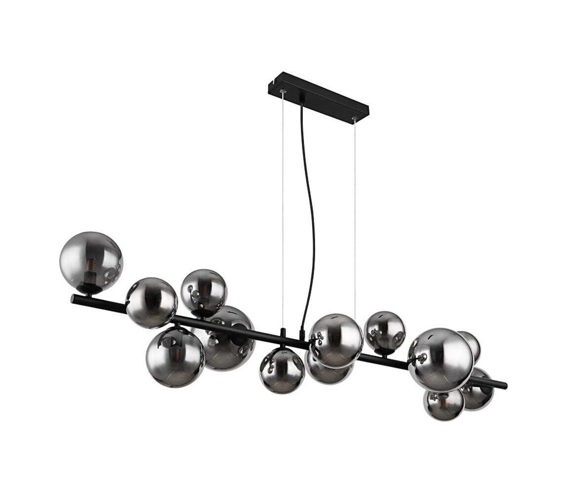 Globo Globo 56133-13H - LED Lustr na lanku RIHA 13xG9/3,5W/230V kouřová/černá