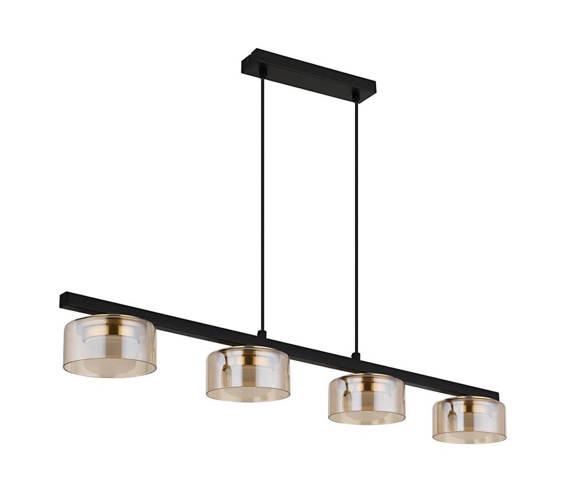 Globo Globo 16055-4HG - LED Lustr na lanku HIGGINS 4xGX53/6W/230V kouřová/hnědá