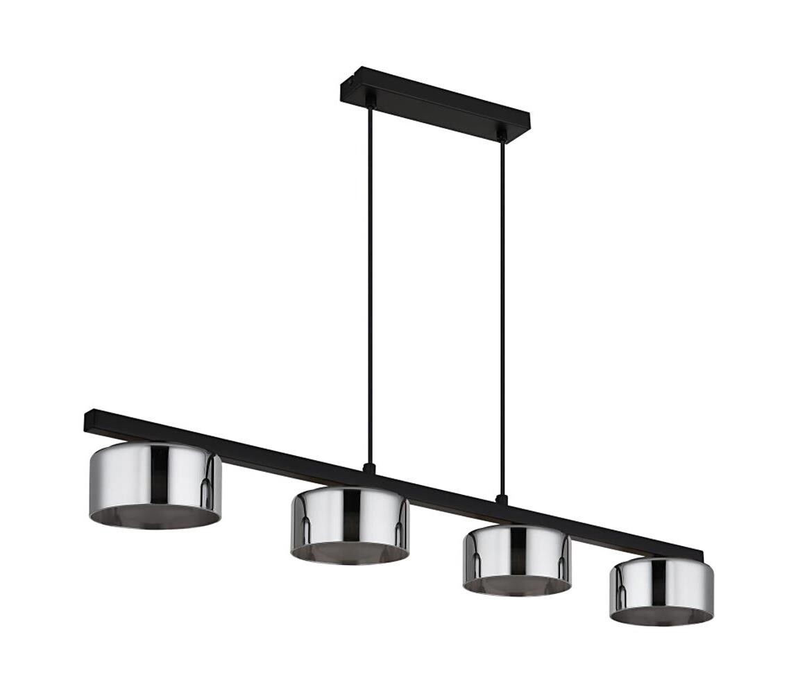 Globo Globo 16055-4HS - LED Lustr na lanku HIGGINS 4xGX53/6W/230V kouřová/černá