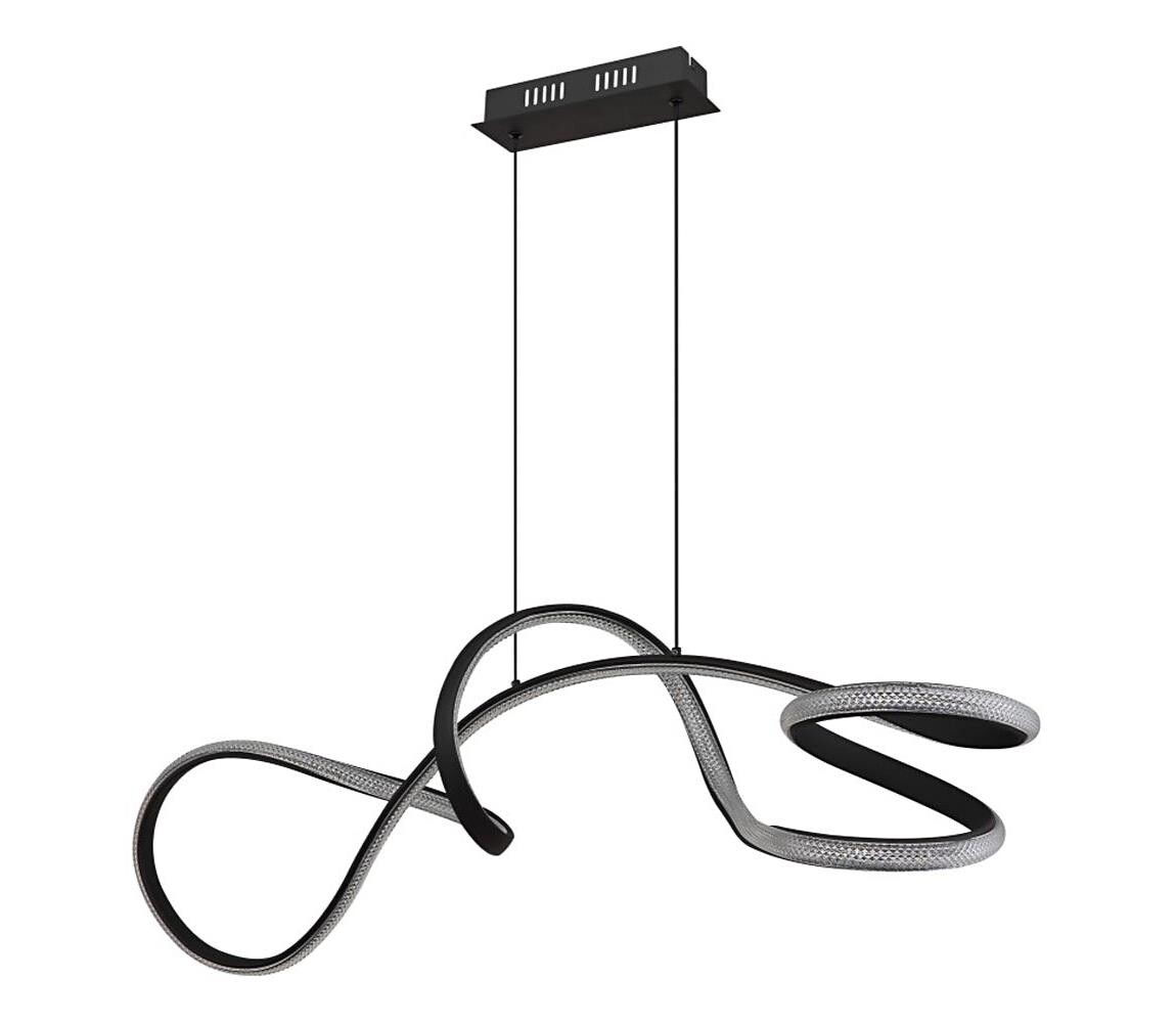 Globo Globo 67341S - LED Lustr na lanku SWIRL LED/40W/230V černá