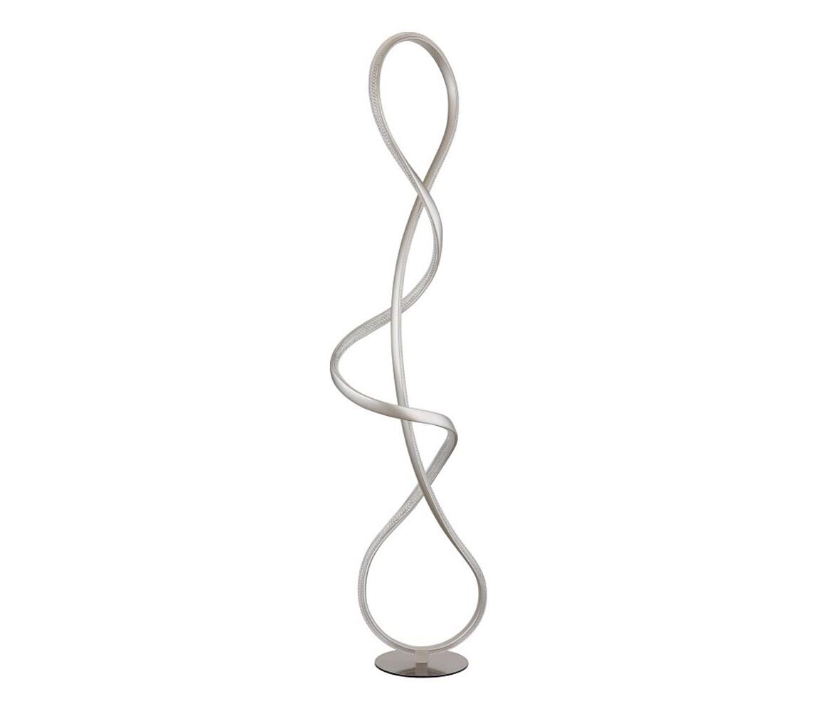 Globo Globo 67341SN - LED Stojací lampa SWIRL LED/36W/230V matný chrom