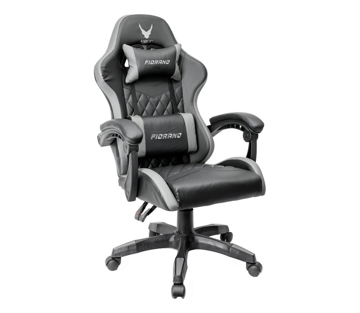Herní židle FIORANO černá/šedá