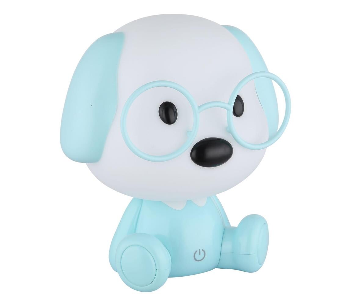 Globo Globo 21761B - LED Stm. nab. dětská noční lampička PUPPY 1W/5V 500 mAh modrá