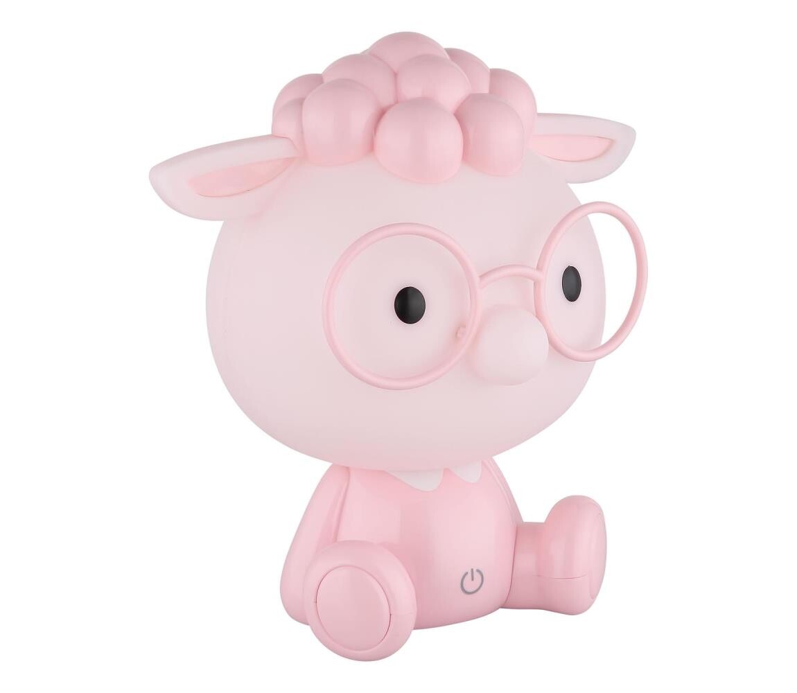 Globo Globo 21760P - LED Stm. nab. dětská noční lampička SHEEPY 1W/5V 500 mAh růžová
