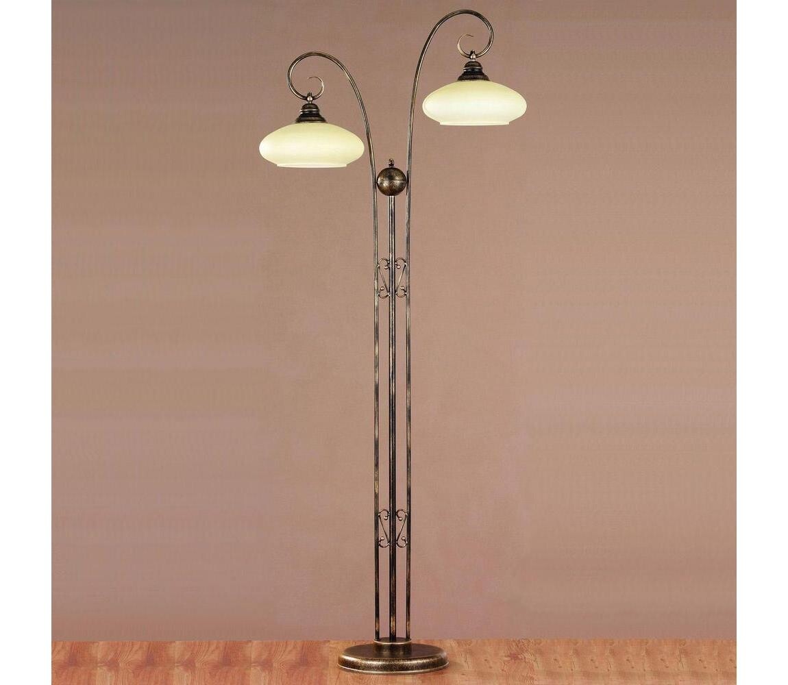 Jupiter Jupiter 396 - BO P 2 - Lampa stojací BOLERO 2xE27/60W/230V