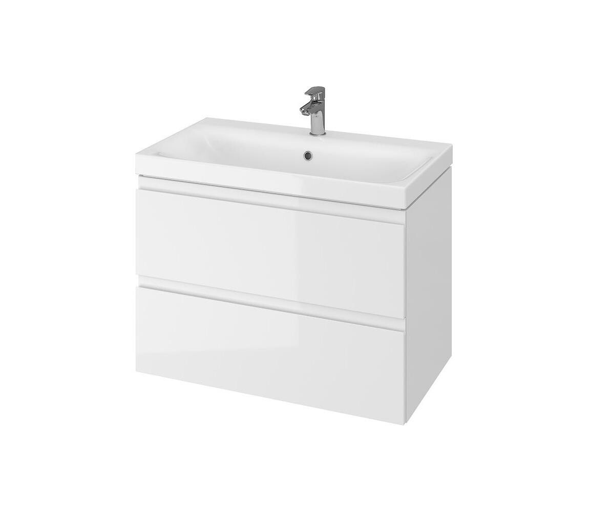 Cersanit Cersanit S801-221-DSM - Závěsná koupelnová skříňka s umyvadlem MEDDIE 80 cm bílá