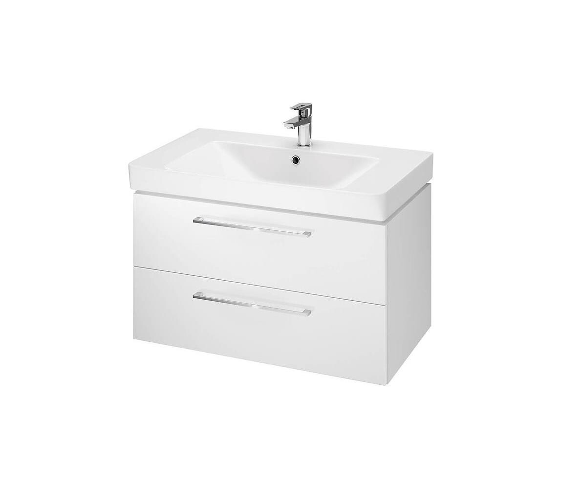 Cersanit Cersanit S801-338-DSM - Závěsná koupelnová skříňka s umyvadlem ELODY 80 cm bílá