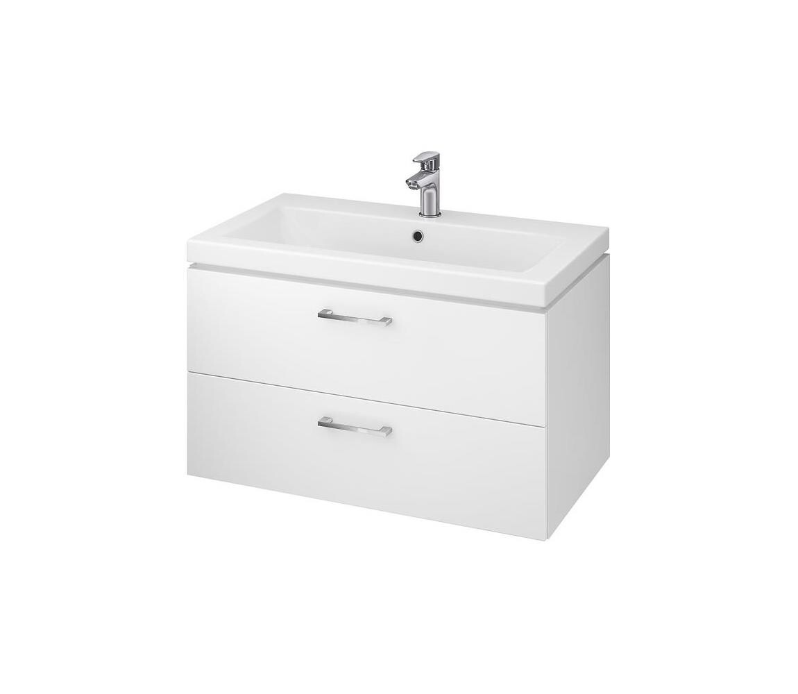 Cersanit Cersanit S801-149-DSM - Závěsná koupelnová skříňka s umyvadlem ELODY 80 cm bílá