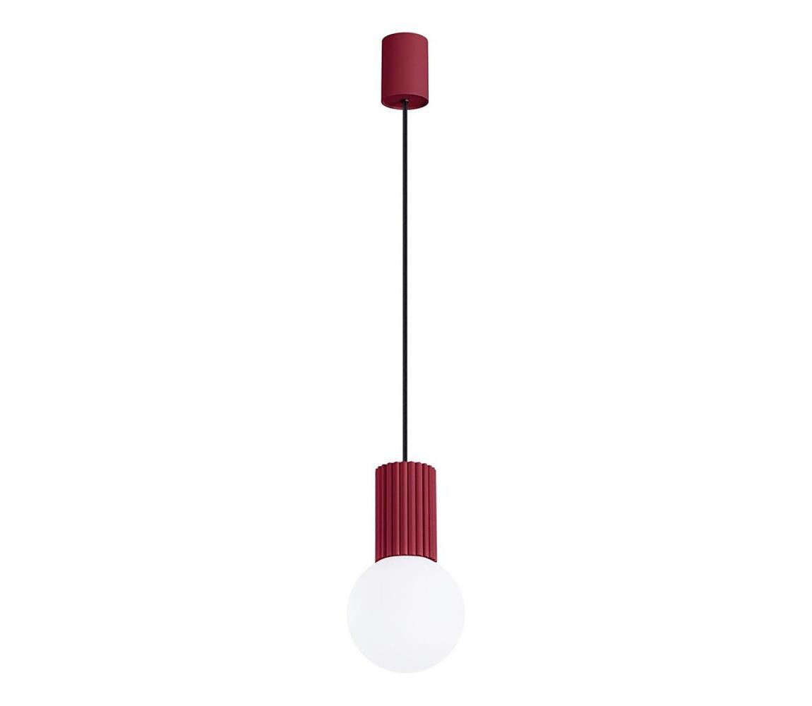 SL.1749 - Lustr na lanku HALO 1xG9/8W/230V pr. 12 cm červená