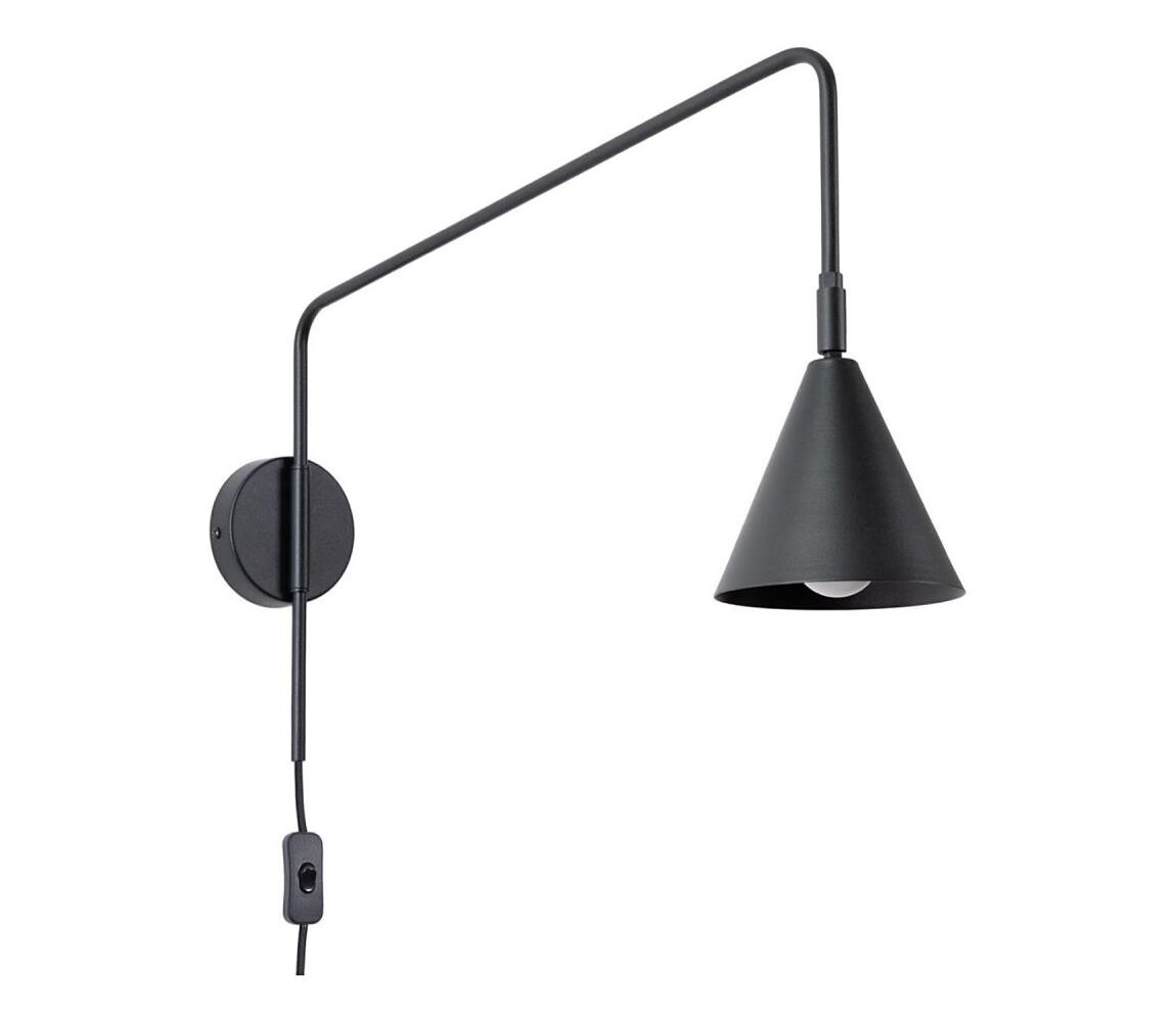 SL.1697 - Nástěnná lampa NOX 1xE14/10W/230V černá