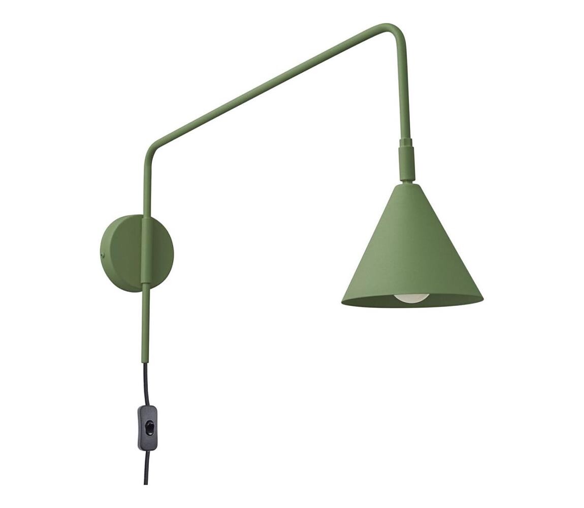 SL.1700 - Nástěnná lampa NOX 1xE14/10W/230V zelená