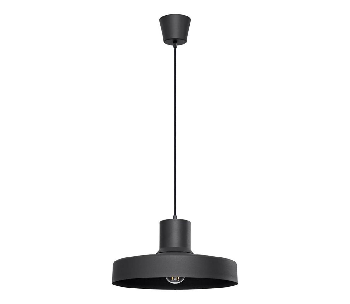 SL.1703 - Lustr na lanku BILO 1xE27/15W/230V pr. 35 cm černá