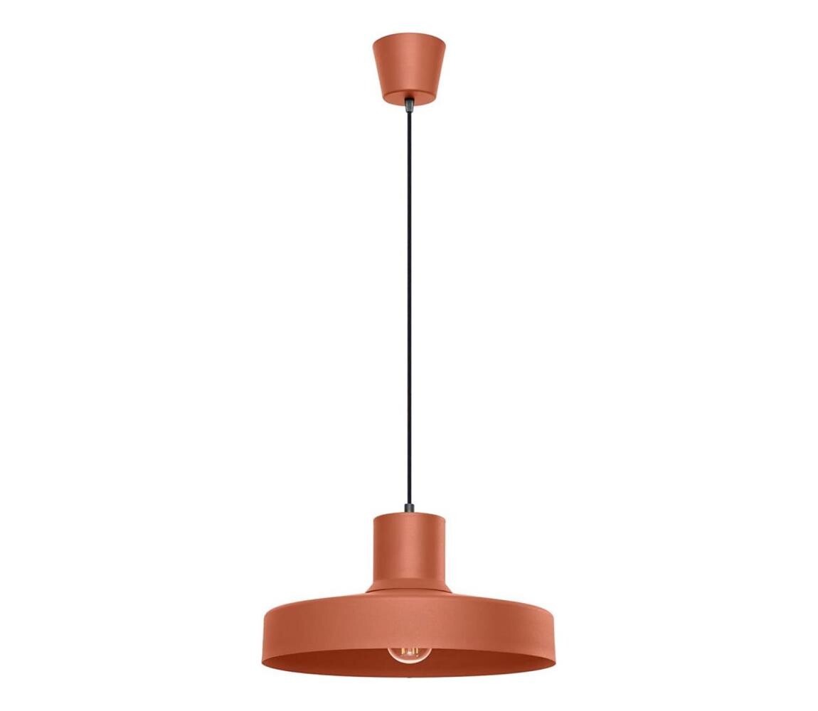 SL.1706 - Lustr na lanku BILO 1xE27/15W/230V pr. 35 cm oranžová
