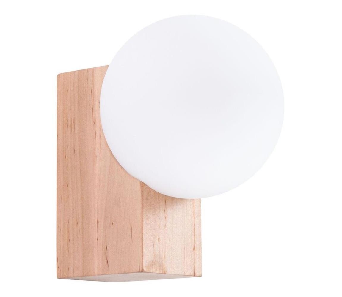 SL.1682 - Nástěnné svítidlo BULBO 1xG9/8W/230V buk/bílá