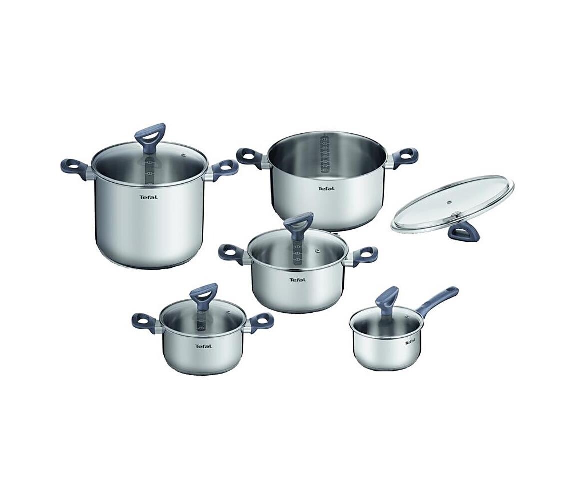 Tefal Tefal - Sada hrnců 10 ks DAILY COOK nerez