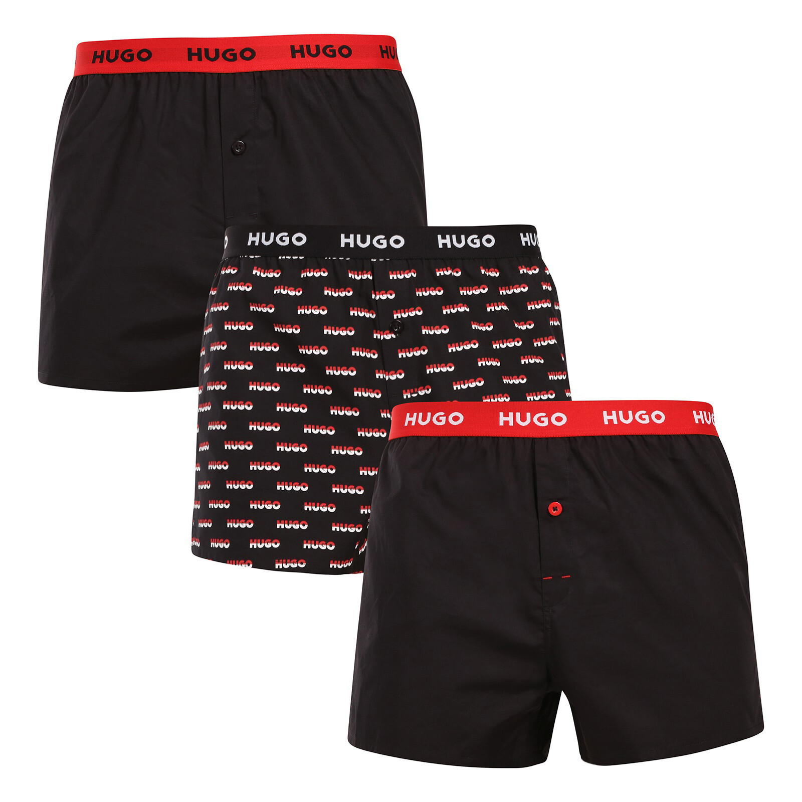 3PACK pánské trenky HUGO vícebarevné (50532565 967) L, trenýrky