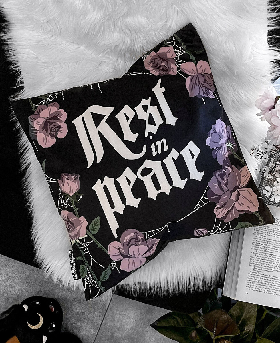 povlak na polštář KILLSTAR - Grave Bloom - Black