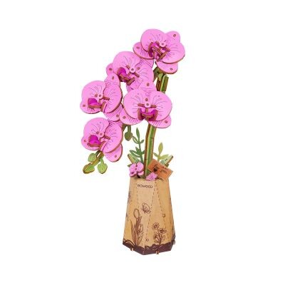 Dřevěná květina - Orchidej Robotime