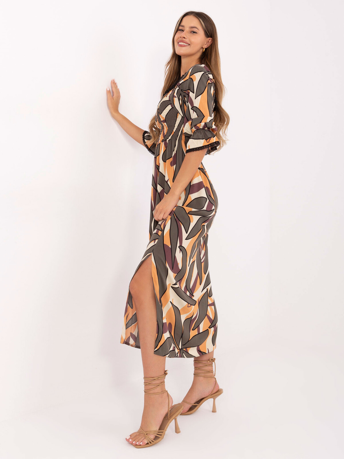 Dress-LK-SK-510095.89-beige