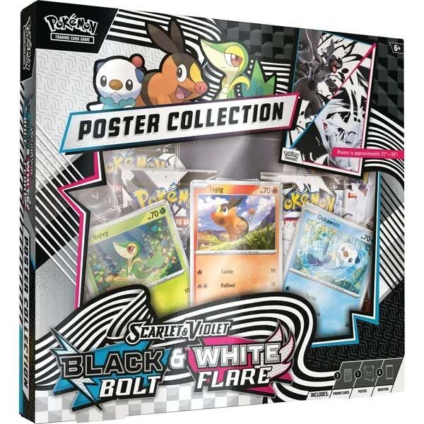 Kartová hra Pokémon TCG: Scarlet & Violet Bolt & White Flare Unova Poster Collection (Pokémon)