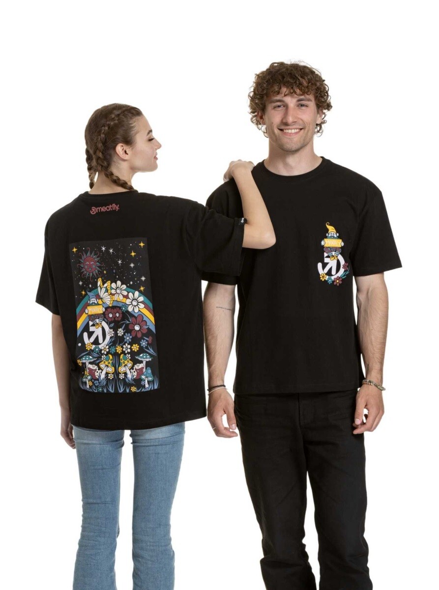 Unisex tričko meatfly dwarf černá s/m