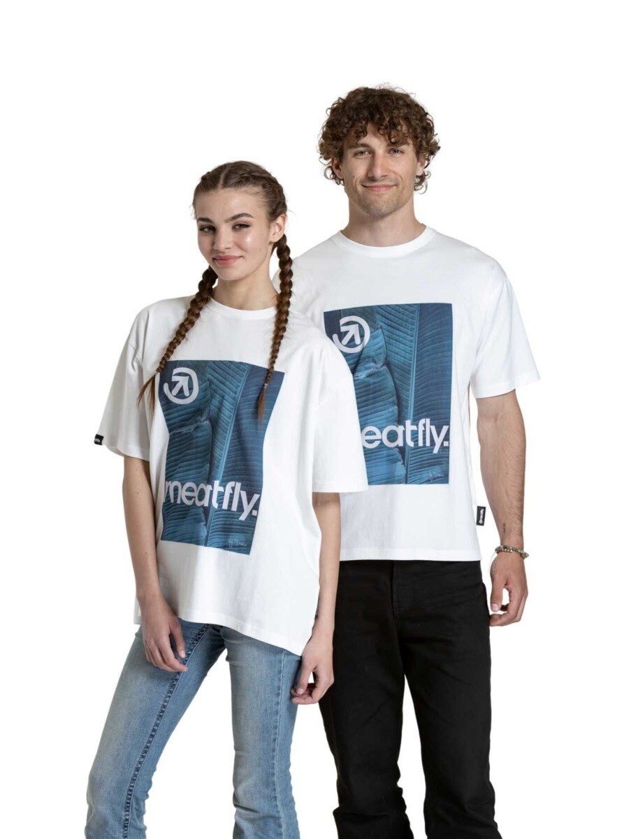 Unisex tričko meatfly junglist bílá s/m