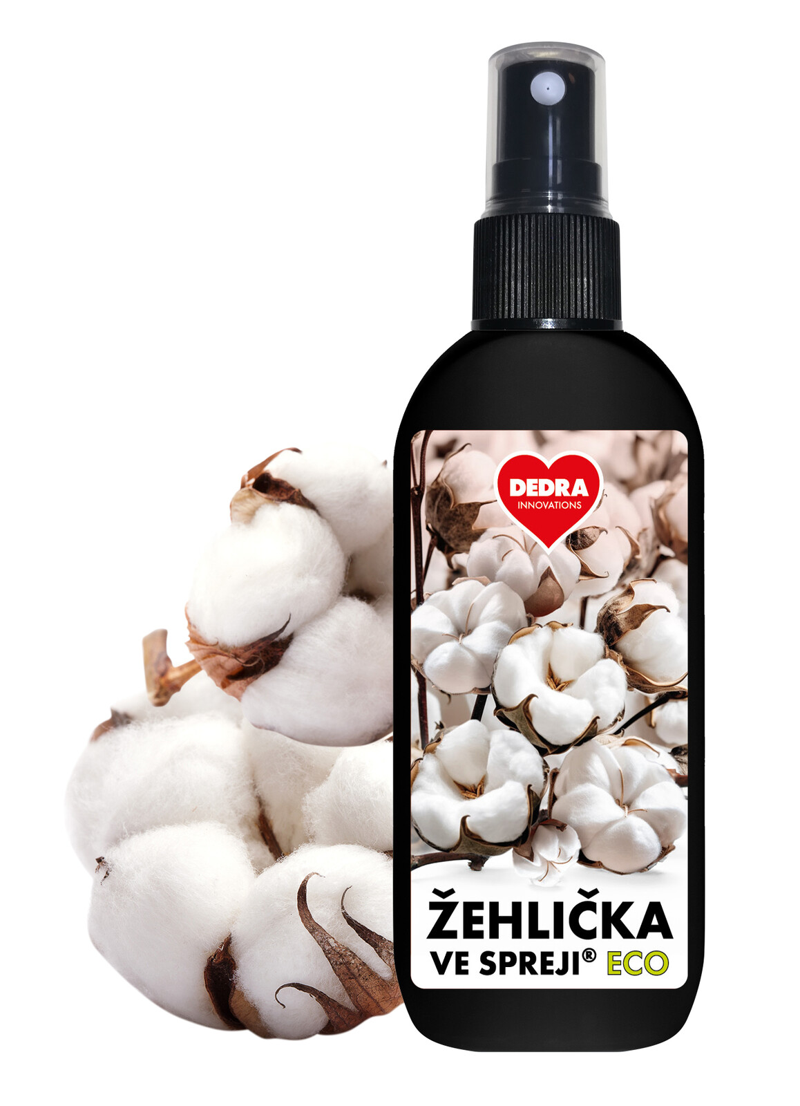 ECO žehlička ve spreji® | WHITE COTTON | na vyrovnání skladů a záhybů na oblečení 100 ml na cesty