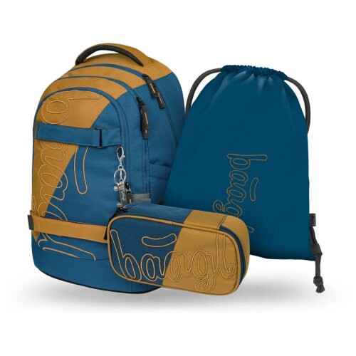 Školní set BAAGL Skate max Duo - batoh, penál, sáček