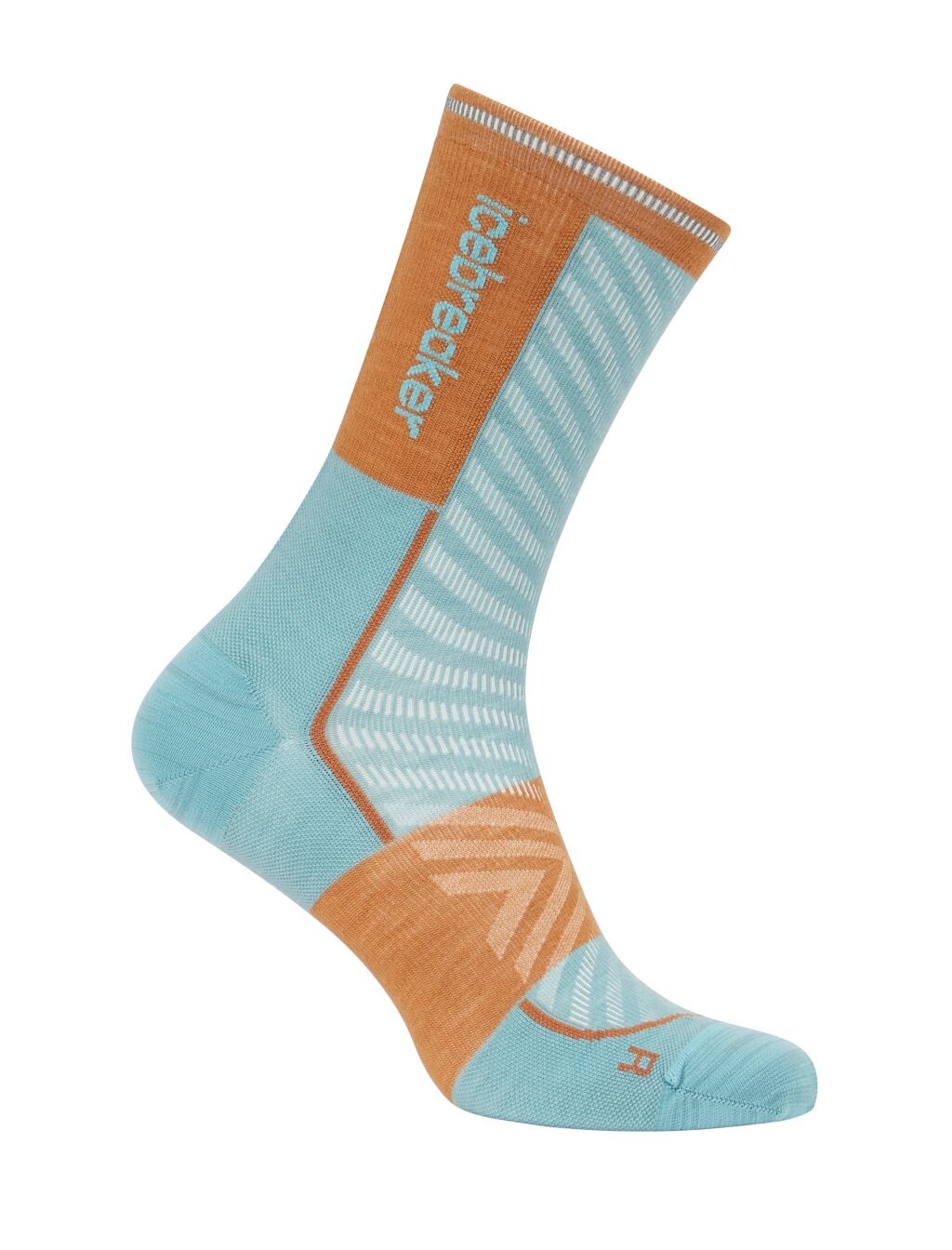 ICEBREAKER Mens Run+ Ultralight Crew, Hydro/Trail (vzorek) velikost: M