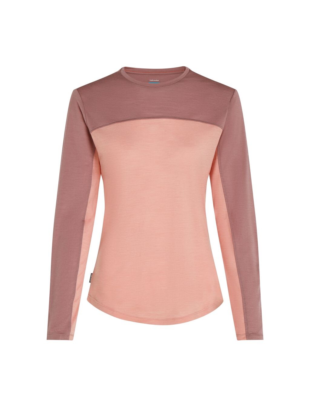 ICEBREAKER Wmns 125 Cool-Lite Sphere LS Tee CB, Blush/Summit/Cb (vzorek) velikost: S