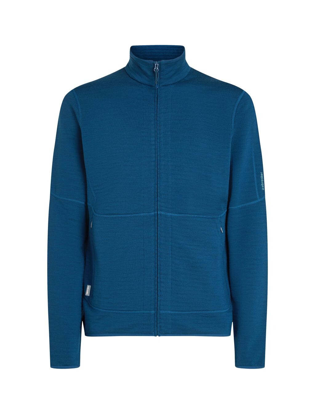 ICEBREAKER Mens 400 RealFleece Descender LS Zip, Atlantis (vzorek) velikost: M