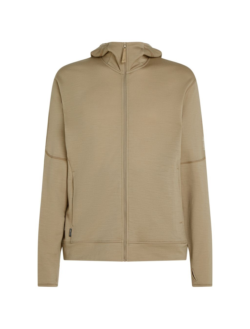 ICEBREAKER Mens 360 Realfleece Elemental LS Zip Hood, Flagstone (vzorek) velikost: M