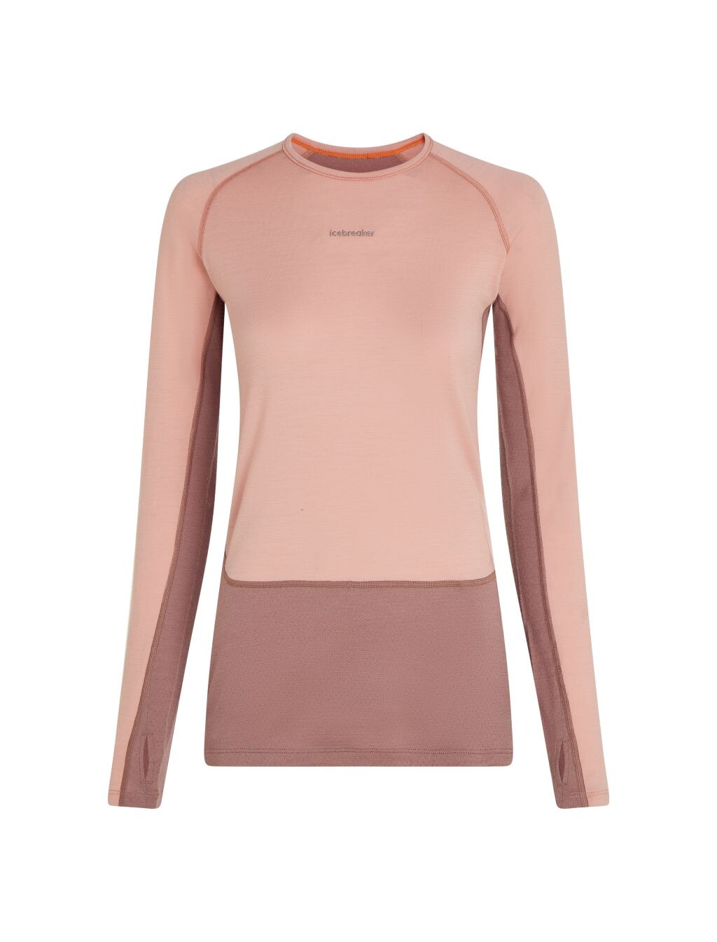 ICEBREAKER Wmns 200 ZoneKnit LS Crewe, Summit/Blush/Cb (vzorek) velikost: S