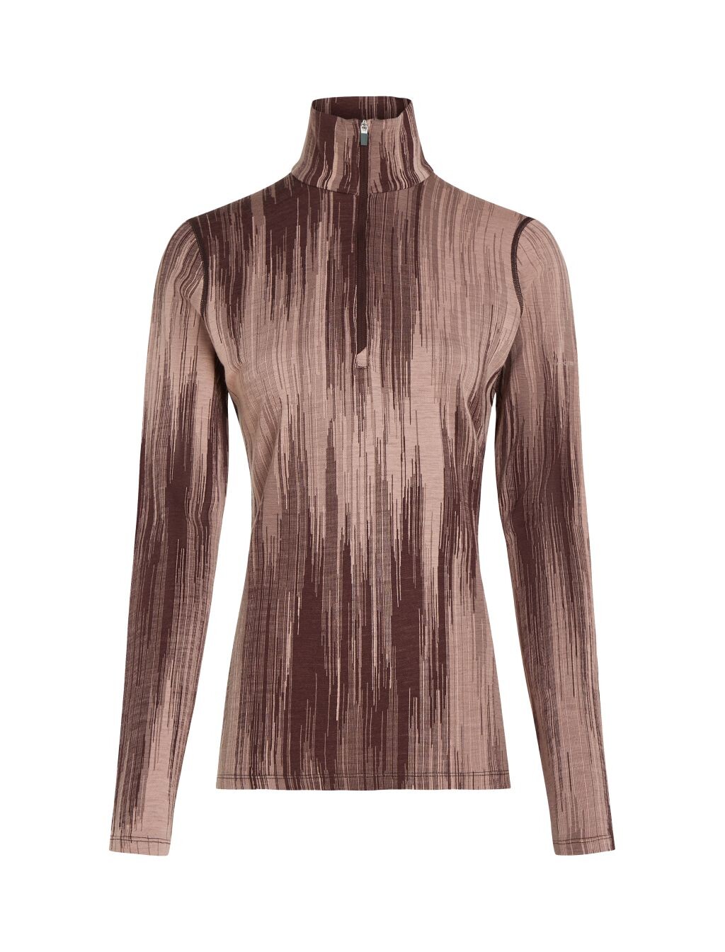 ICEBREAKER Wmns 260 Vertex LS Half Zip Peak AOP, Java/Summt/Blush/J (vzorek) velikost: S