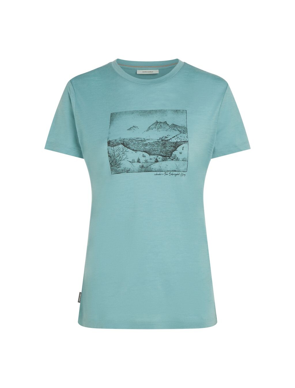 ICEBREAKER Wmns 150 Tech Lite SS Tee Lake View, Hydro (vzorek) velikost: S