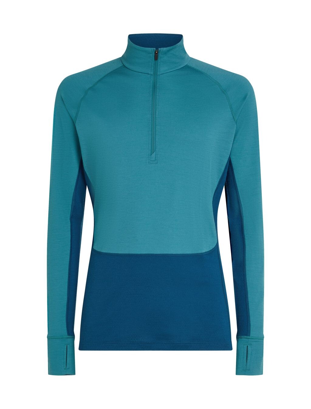 ICEBREAKER Mens 200 ZoneKnit LS Half Zip, Atlantis/Topaz/Cb (vzorek) velikost: M