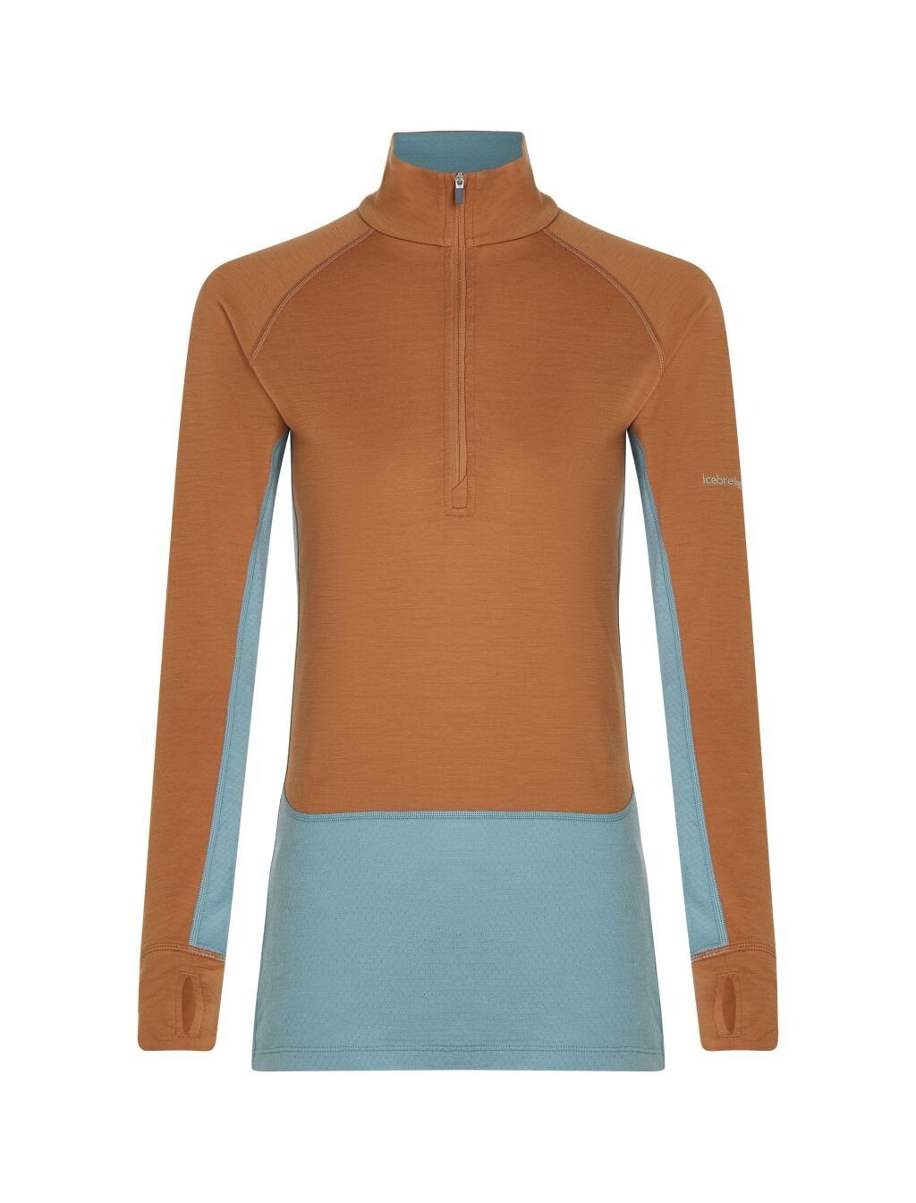 ICEBREAKER Women 200 ZoneKnit LS Half Zip, Hydro/Trail/Cb (vzorek) velikost: S