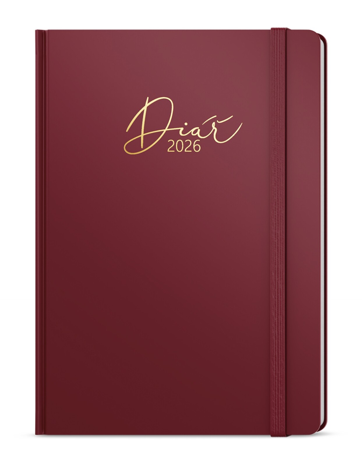 Týdenní diář 2026 Luxi - A5, bordó