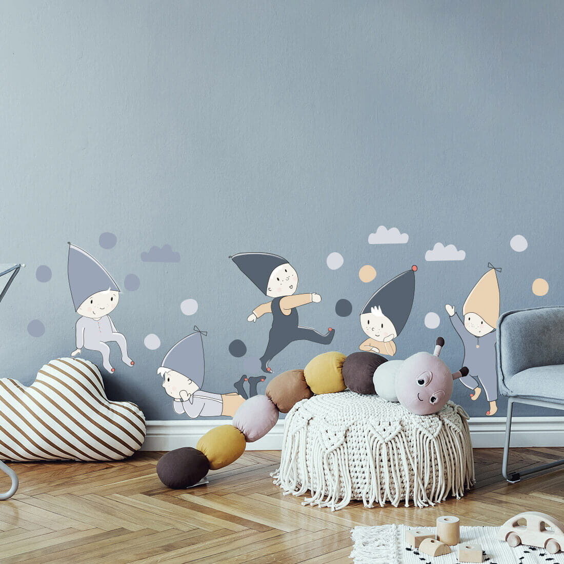 Pastelowe Love Pastelowe Love® samolepka na zeď skřítci