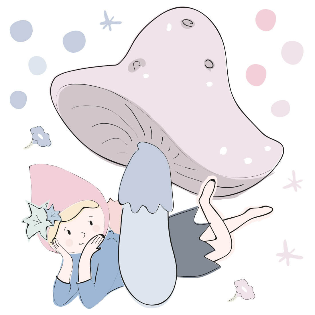 Pastelowe Love Pastelowe Love® samolepka na zeď víla Liv