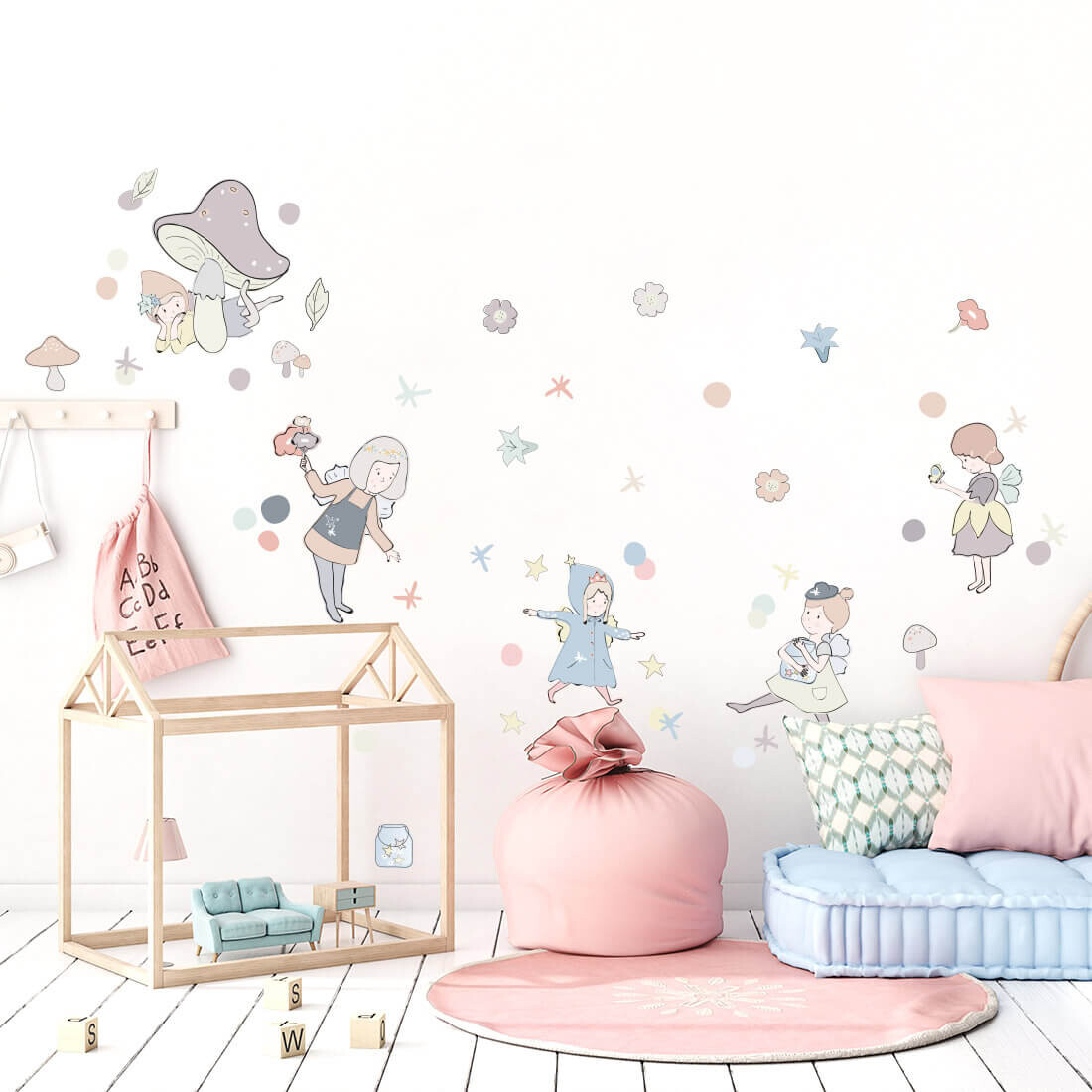 Pastelowe Love Pastelowe Love® samolepka na zeď víly pastelové