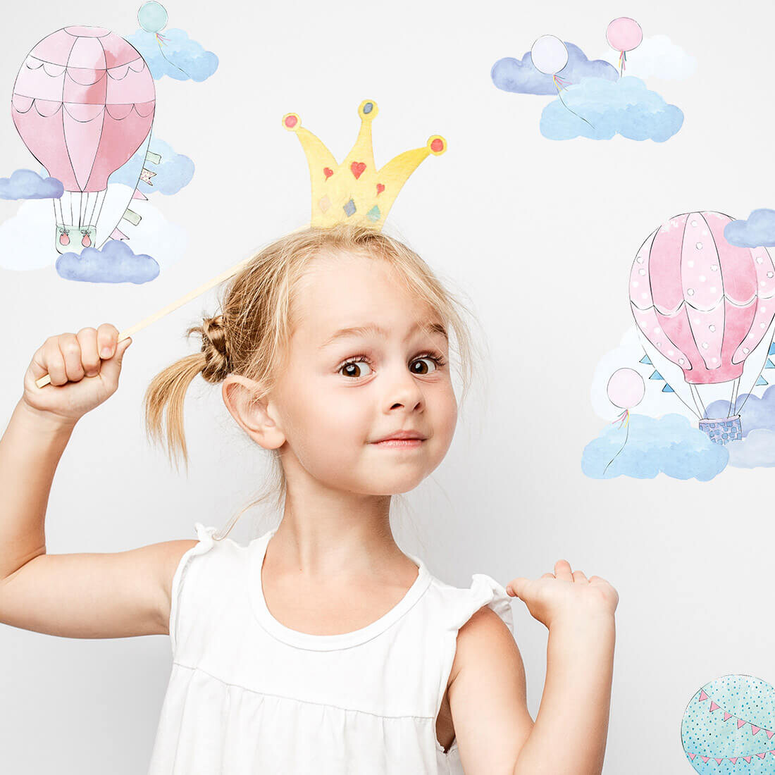 Pastelowe Love Pastelowe Love® samolepky na zeď balónky růžové