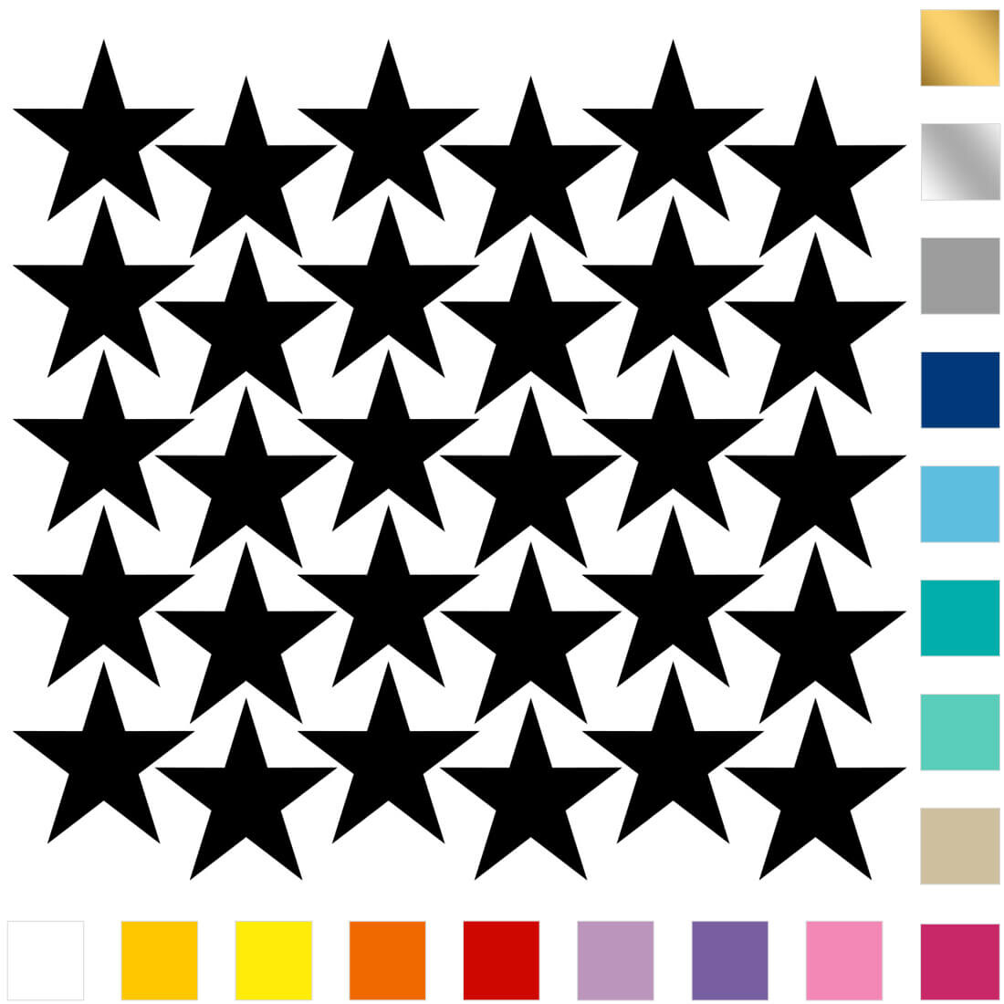 Pastelowe Love Pastelowe Love® samolepka na zeď - malé hvězdičky - 057 - námořnictvo