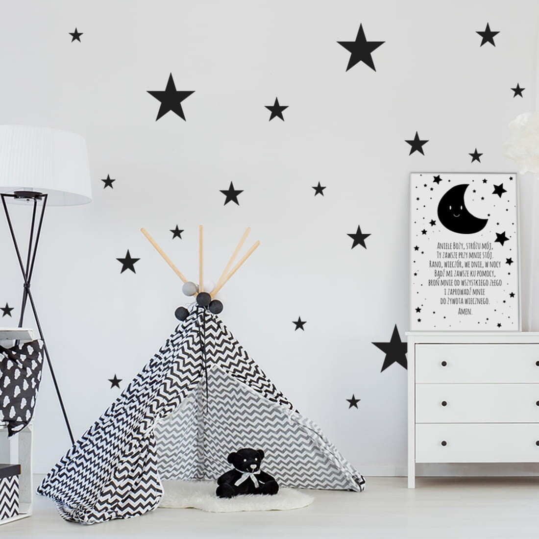 Pastelowe Love Pastelowe Love® samolepka na zeď - sada hvězd - 082 - béžová