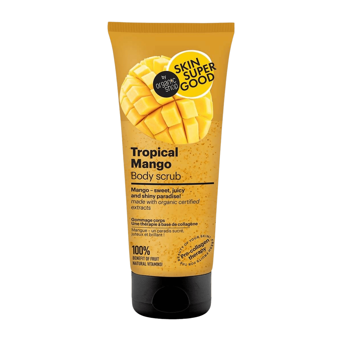 SKIN SUPER GOOD Tělový peeling - Tropické mango, 200 ml